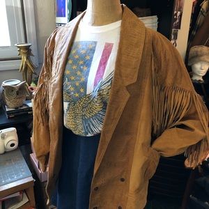 Vintage Unisex Western Fringe Jacket